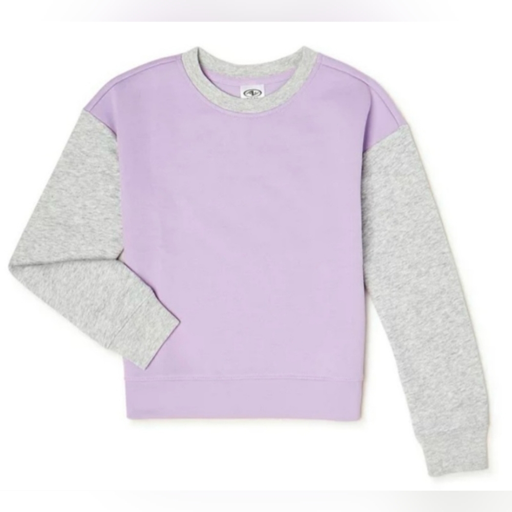 Girls Purple & Gray Sweatshirt